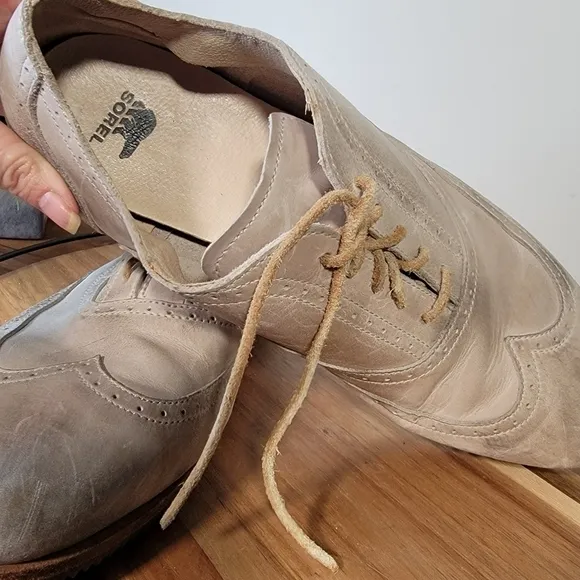 Sorel | 11 Brogue mens oxford icy gray burnished distressed dress shoe