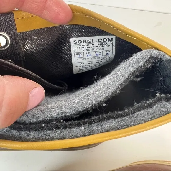 Sorel 1964 Premium T CVS Cordovan Waterproof Snow Boots NM1560-231 Size 9.