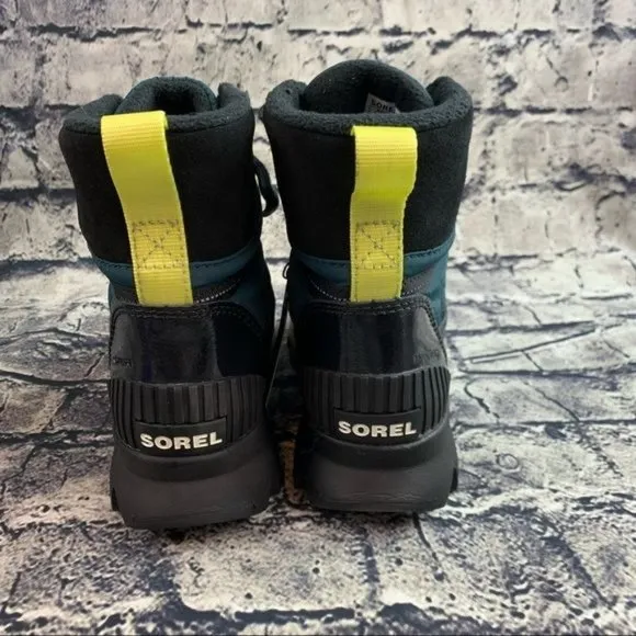 SOREL Black Kinetic Sport Waterproof Snow Boots Women's Size 6 NL3776-375