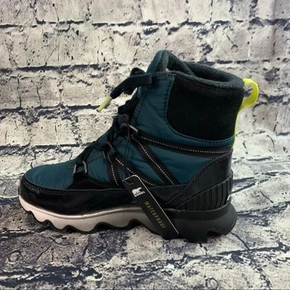 SOREL Black Kinetic Sport Waterproof Snow Boots Women's Size 6 NL3776-375