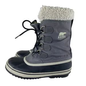 Sorel Caribou Womens Sz 8.5 Gray Winter Snow Boots Insulated Waterproof