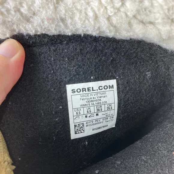 Sorel Caribou Womens Sz 8.5 Gray Winter Snow Boots Insulated Waterproof
