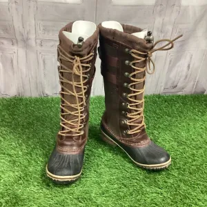 Sorel Carly Conquest Boots Brown 6
