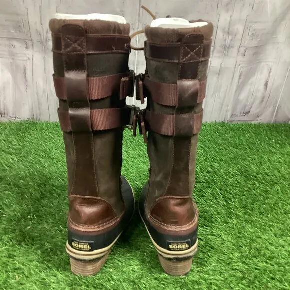 Sorel Carly Conquest Boots Brown 6