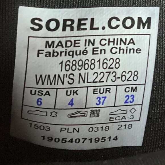 Sorel Carly Conquest Boots Brown 6