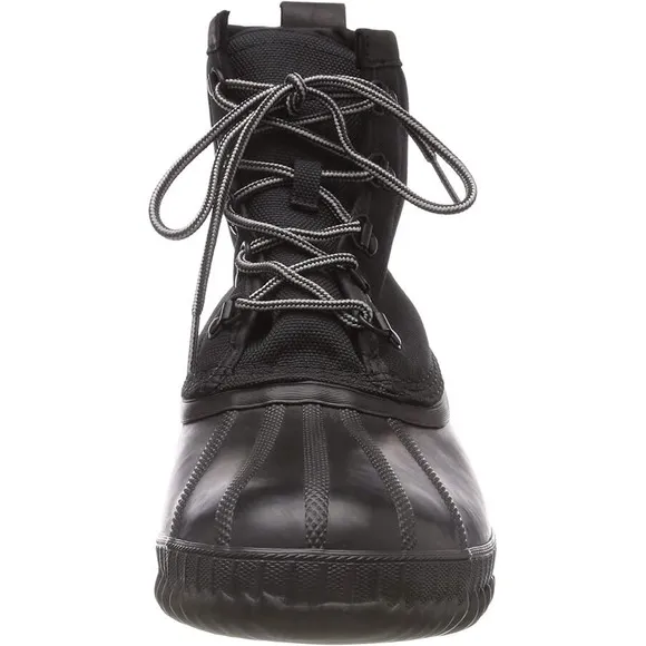 Sorel Cheyanne II Waterproof Duck Boots Natural Rubber Black Lace Up 9 Gorpcore