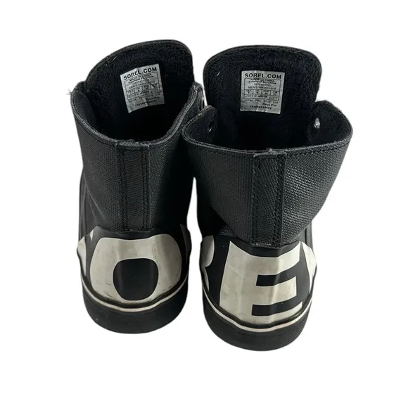 Sorel Cheyanne Metro HI Waterproof Insulated Black Boots high tops Size 7
