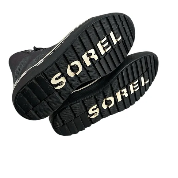 Sorel Cheyanne Metro HI Waterproof Insulated Black Boots high tops Size 7