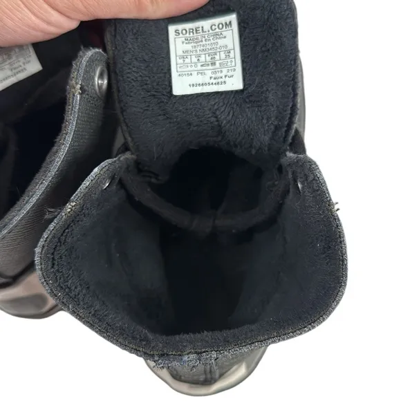 Sorel Cheyanne Metro HI Waterproof Insulated Black Boots high tops Size 7