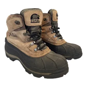 Sorel Cold Mountain NM1207-251 Hiking Boots Men's 8 Brown Leather Lace Up Boots