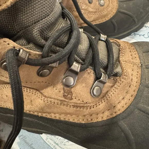 Sorel Cold Mountain NM1207-251 Hiking Boots Men's 8 Brown Leather Lace Up Boots