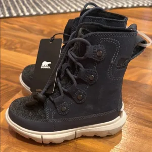 Sorel‎ explorer toddler navy insulated boots size 9