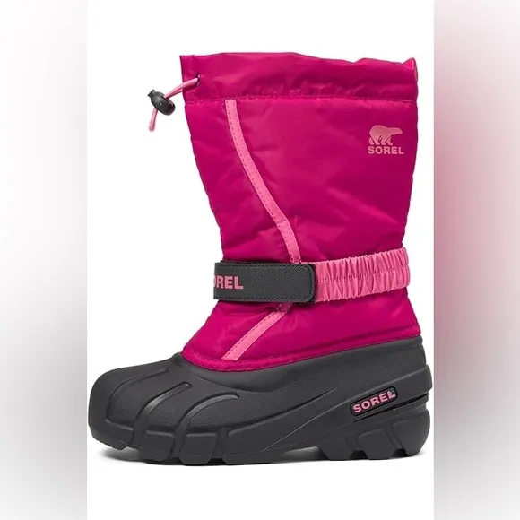 SOREL‎ Girl’s Hot Pink Insulated Outdoor Waterproof Winter Snow Boots Size 3