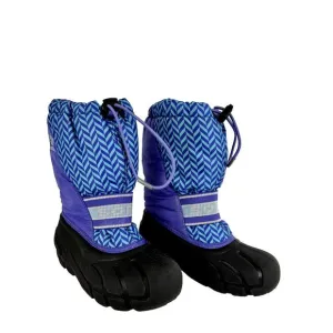 SOREL Insulated Snow Winter Boots Black Blue Boys Youth Size 13