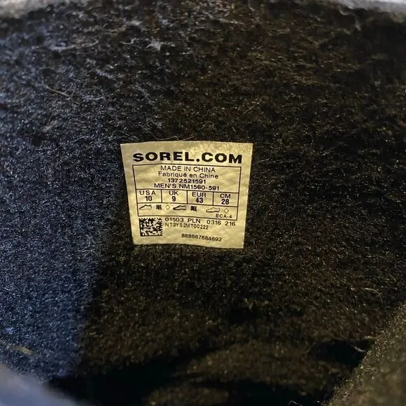Sorel Insulated Waterproof Snow Boots Size 9