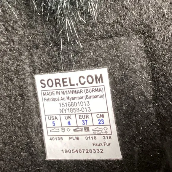 Sorel Joan of Arctic Winter Snow Waterproof Black 5