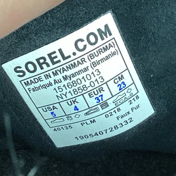 Sorel Joan of Arctic Winter Snow Waterproof Black 5