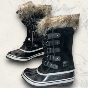 Sorel Joan of Arctic Womens Black Waterproof Insulated Snow Outdoor Boots Size 5