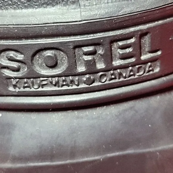 Sorel Kaufman Canada Black Leather Womens Insulated Snow Boots Size 8