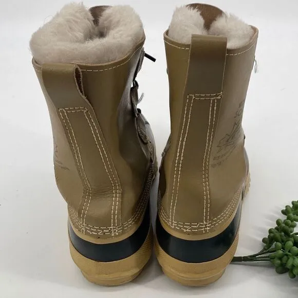 Sorel Manitou Snow Winter Insulated Duck Boots Thermo Removable Wool Liner 10
