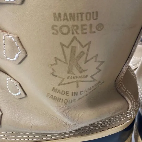 Sorel Manitou Snow Winter Insulated Duck Boots Thermo Removable Wool Liner 10