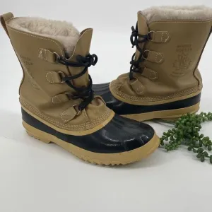 Sorel Manitou Snow Winter Insulated Duck Boots Thermo Removable Wool Liner 10