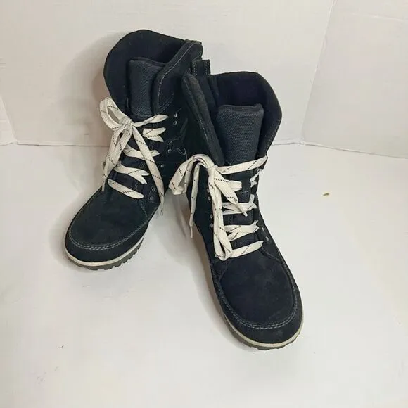Sorel Meadow Lace Suede Leather Lined Snow Winter Short Boots