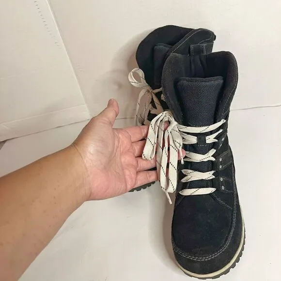 Sorel Meadow Lace Suede Leather Lined Snow Winter Short Boots