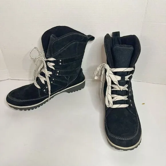 Sorel Meadow Lace Suede Leather Lined Snow Winter Short Boots