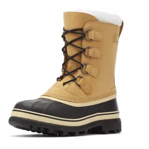 SOREL MEN'S CARIBOU WATERPROOF BOOT - BUFF - SIZE 11