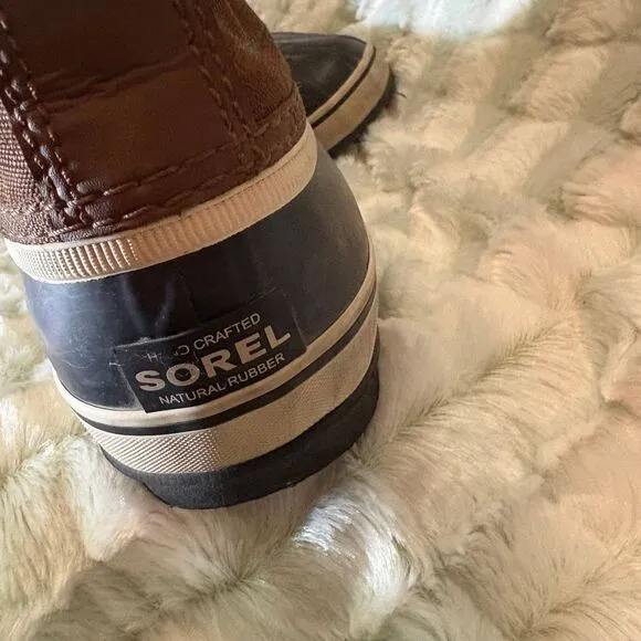 Sorel Men's Winter Duck Boots Waterproof Brown Snow‎ Boots US 9.5