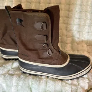 Sorel Men's Winter Duck Boots Waterproof Brown Snow‎ Boots US 9.5