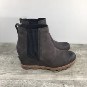 Sorel NL3754 Brown Leather Joan of Arctic II Chelsea Winter Snow Women Boots 7.5