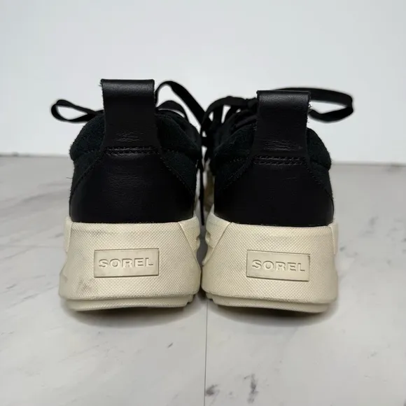 Sorel Ona 503 Everyday Low Top Black Chunky Platform Sneaker 7 1/2