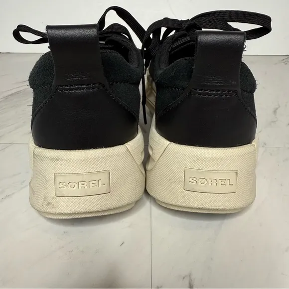 Sorel Ona 503 Everyday Low Top Black Chunky Platform Sneaker 7 1/2