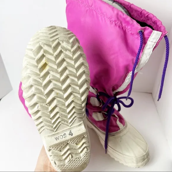Sorel pink/purple cold weather snow boots