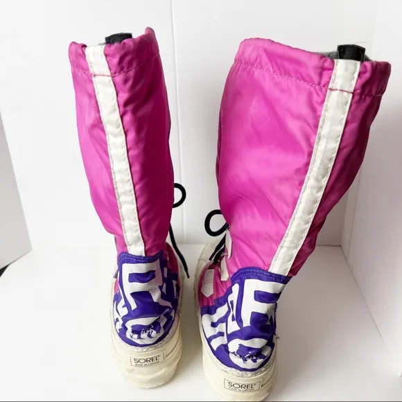 Sorel pink/purple cold weather snow boots