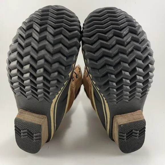 Sorel Slimpack II Mid Boots Womens 7.5 Tan Waterproof Insulated Duck Booties