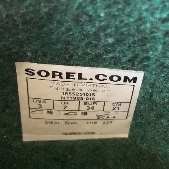 Sorel snow boots kids size 3