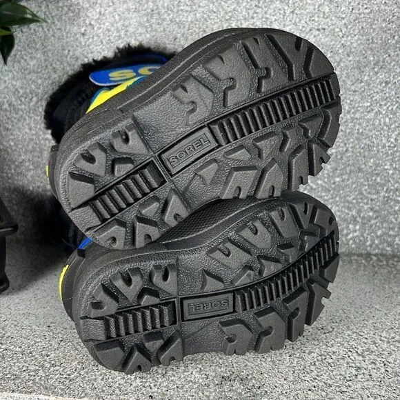 Sorel Snow Commander Boots Shoes Winter Insulated Blue Size 4