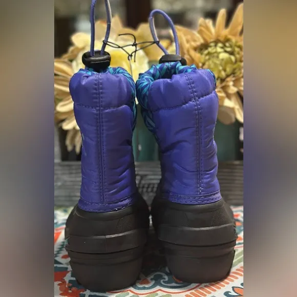 Sorel Toddler Blue/Purple Snow Boots Double Lined Insulated Felt Liner US 5 New