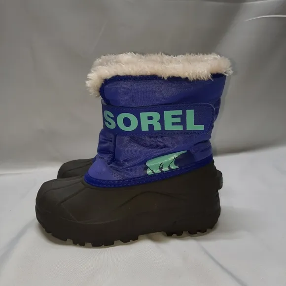 Sorel Toddler Commander Purple Blue Winter Snow Boots P4 Unisex Size13