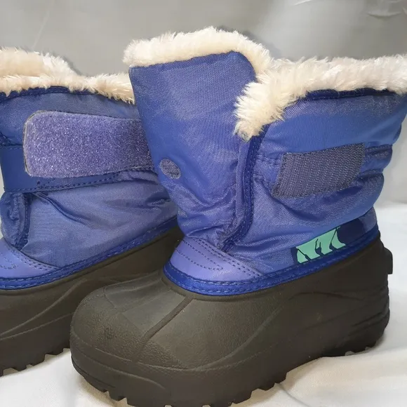 Sorel Toddler Commander Purple Blue Winter Snow Boots P4 Unisex Size13