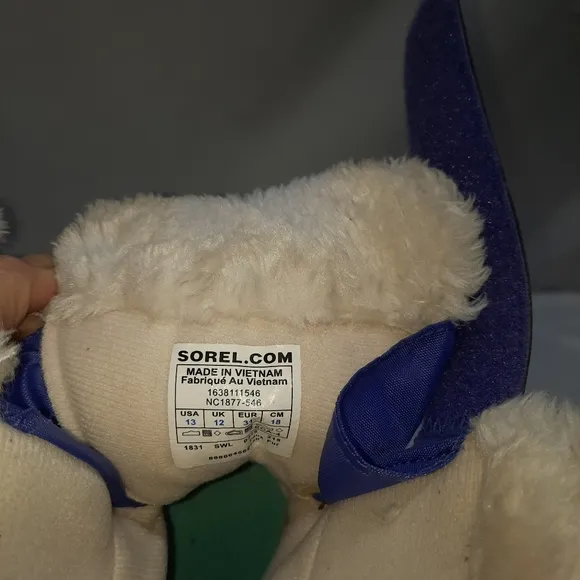 Sorel Toddler Commander Purple Blue Winter Snow Boots P4 Unisex Size13