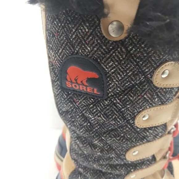 Sorel Tofino Herringbone Snow Boots Women's Size 7.5