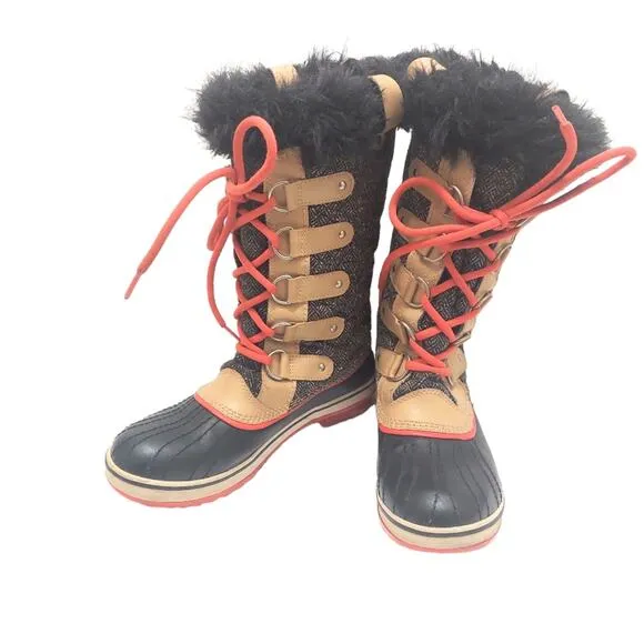 Sorel Tofino Herringbone Snow Boots Women's Size 7.5