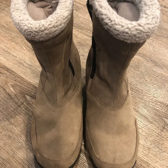 Sorel Waterfall Brown Leather Insulated Waterproof  Winter Boots Womens …