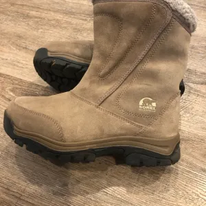 Sorel Waterfall Brown Leather Insulated Waterproof  Winter Boots Womens …