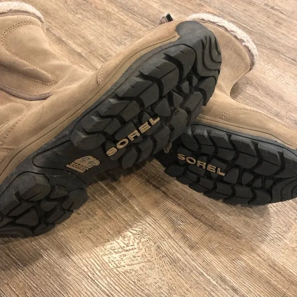 Sorel Waterfall Brown Leather Insulated Waterproof  Winter Boots Womens …