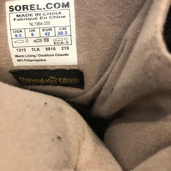 Sorel Waterfall Brown Leather Insulated Waterproof  Winter Boots Womens …